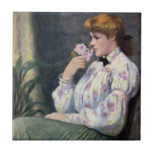 Azulejo Fragrancia de flor de hueso de mujer joven (Reveri