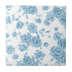 Azulejo Francés azul lamentable Toile