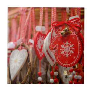 Azulejo Francia, Alsacia, Colmar. Mercado del navidad