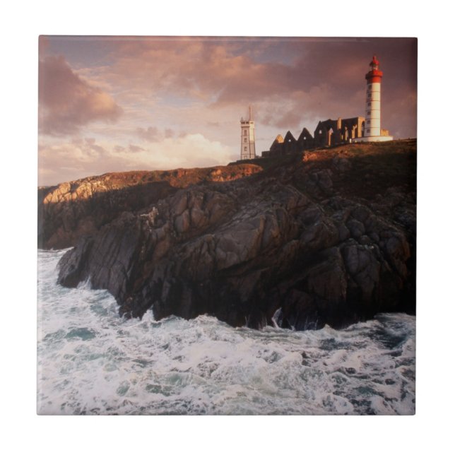 Azulejo Francia, faro al amanecer (Frente)