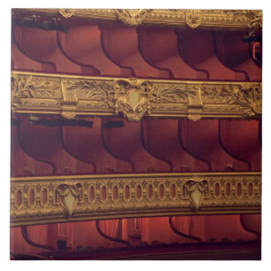 Azulejo Francia, París. Vistas parciales a los asientos e