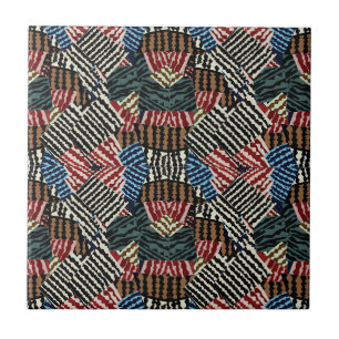 Azulejo Franja Chevron Geométrica Colorida