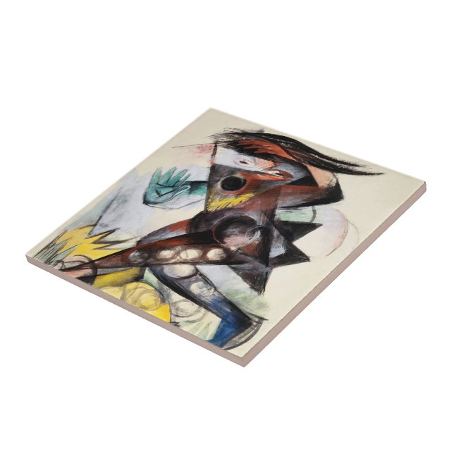 Azulejo Franz Marc Caliban Famosa Pintura (Lado)