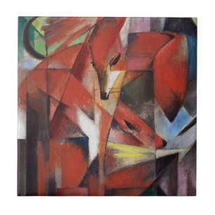 Azulejo Franz Marc - Los zorros, 1913