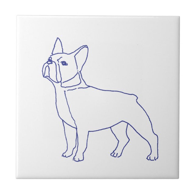 Azulejo Französische Bulldogge (Frente)