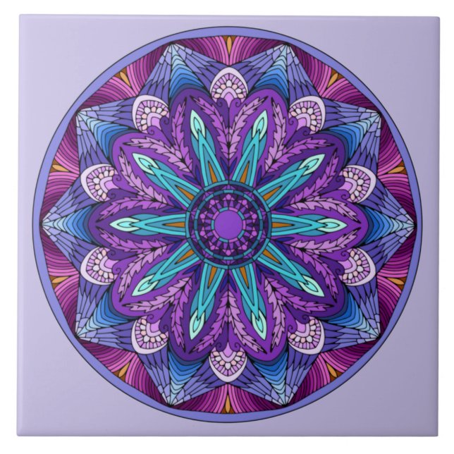 Azulejo Frecuencia púrpura™ (Frente)