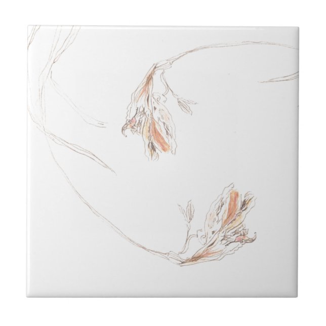 Azulejo Freesias secas 1 (Frente)