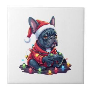 Azulejo French Bulldog Controlador de Videojuegos Luz Niev