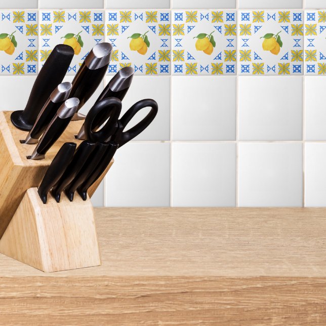 Azulejo French Country Lemon Blue Tile Pattern (Subido por el creador)