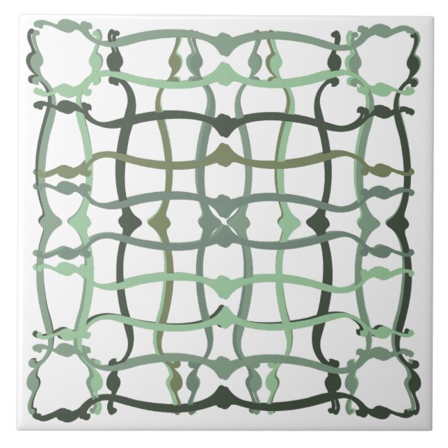 Azulejo French countryside sage green tile (Frente)
