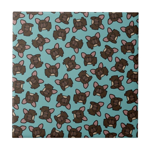 Azulejo Frenchie Brindle (Frente)