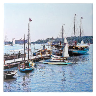 Azulejo Frente al agua Put-In-Bay OH c1904