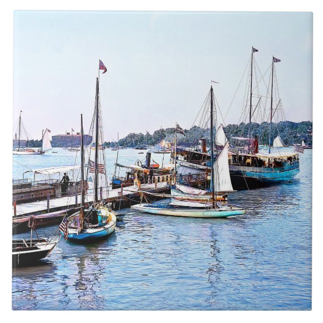 Azulejo Frente al agua Put-In-Bay OH c1904 (Frente)
