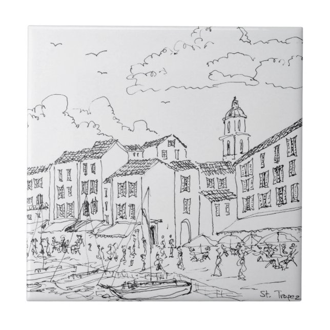 Azulejo Frente marítimo de Saint-Tropez | Riviera francesa (Frente)