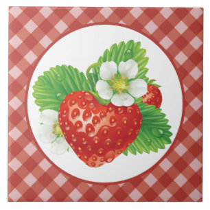 Azulejo Fresa de cocina de chuleta de campo