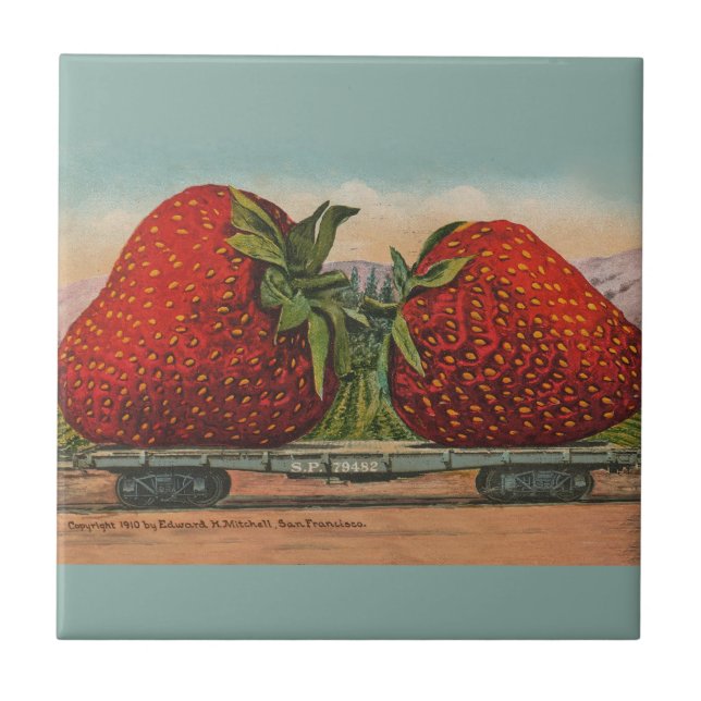 Azulejo Fresas Gigante Fruto de la Antigüedad (Frente)