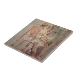 Azulejo Fresco de una lección de música, Pompeya