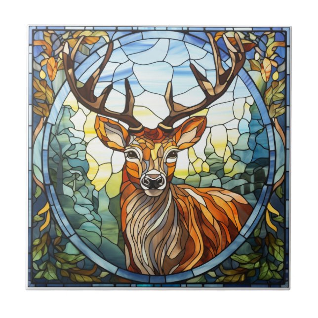 Azulejo Friend Stag Deer (Frente)