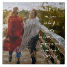 AZULEJO FRIENDS FOREVER TILE