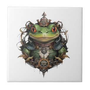 Azulejo Froggie Frog Steampunk,