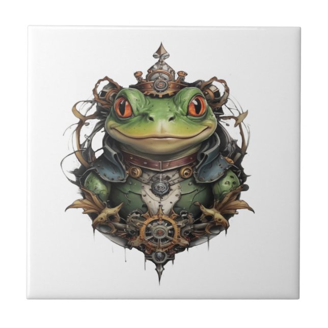 Azulejo Froggie Frog Steampunk, (Frente)
