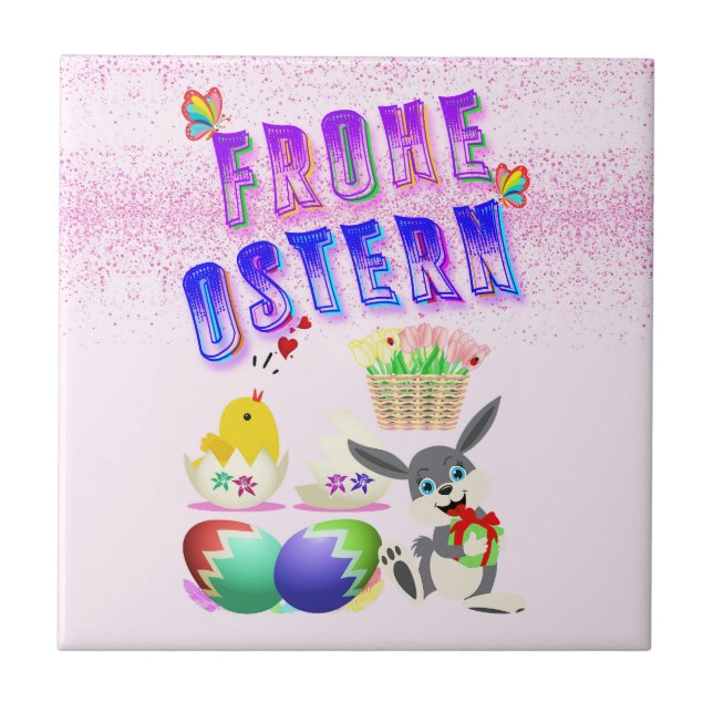 Azulejo Frohe Ostern (Frente)