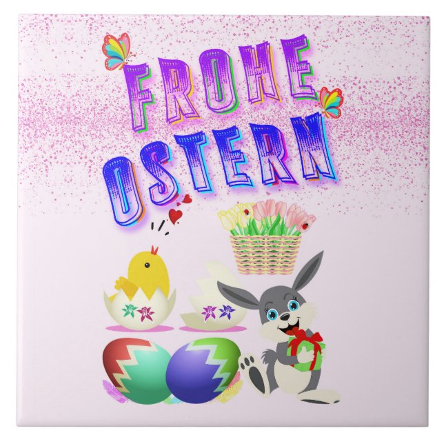 Azulejo Frohe Ostern (Frente)