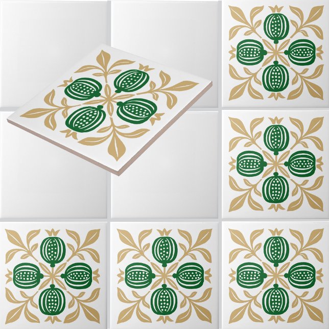 Azulejo Fruta de Granada Antigua (Subido por el creador)