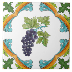 Azulejo Fruta de Mayólica Italiana