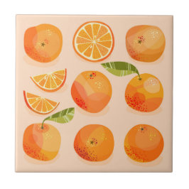 Azulejo Fruta del Naranja del cítrico