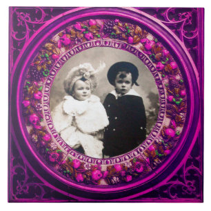 AZULEJO FRUTOS DEL RENACIMIENTO FLORENTINO CORONA FLORAL R