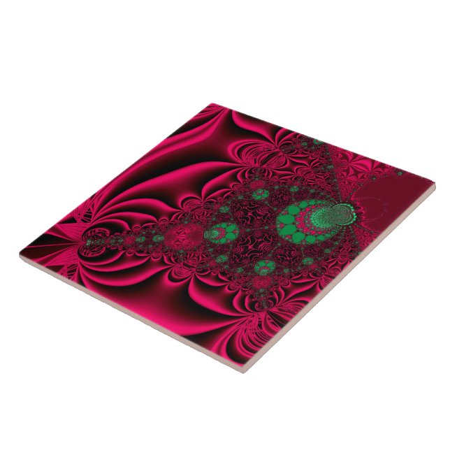 Azulejo Fuchsia Fantasy Fractal (Lado)