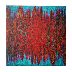 Azulejo Fuego y textura del hielo