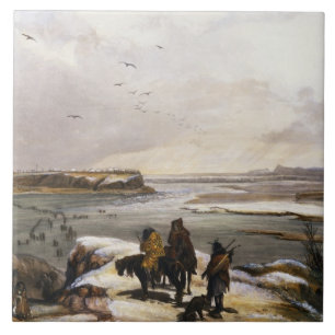 Azulejo Fuerte Clark en el Missouri, febrero de 1834,