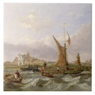 Azulejo Fuerte del tilburí - viento contra la marea, 1853