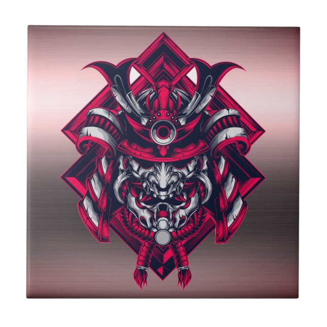Azulejo Fuerza Samurai - Elegancia Retro (Frente)