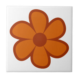 Azulejo Fun Funky 60 70 Retro Flor Cerámica Tile