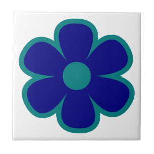 Azulejo Fun y Funky 60s 70s Flor Retro Cerámica Tile