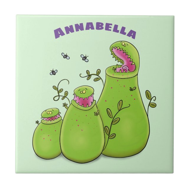 Azulejo Fundido personalizado de plantas de jardinería ver (Frente)