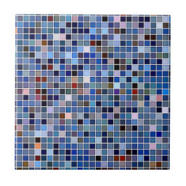 Azulejo Funky Blue 'Bathroom Tiles' Pattern