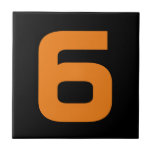 Azulejo Funky House Numbers Tile<br><div class="desc">Números de casas divertidas</div>