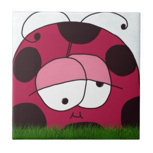 Azulejo Funny and Chubby Ladybug