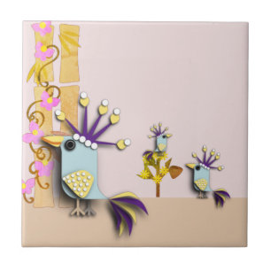 Azulejo Funny Bird Ceramic Tile