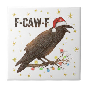 Azulejo Funny Navidades Crow Raven F-CAW- F