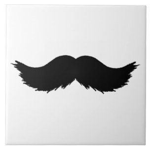 Azulejo Furry Black Mustache