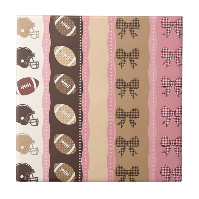 Azulejo Fútbol Coquette con estampado de leopardo (10) (Frente)