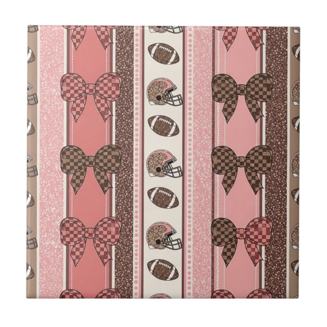 Azulejo Fútbol Coquette con estampado de leopardo (2) (Frente)