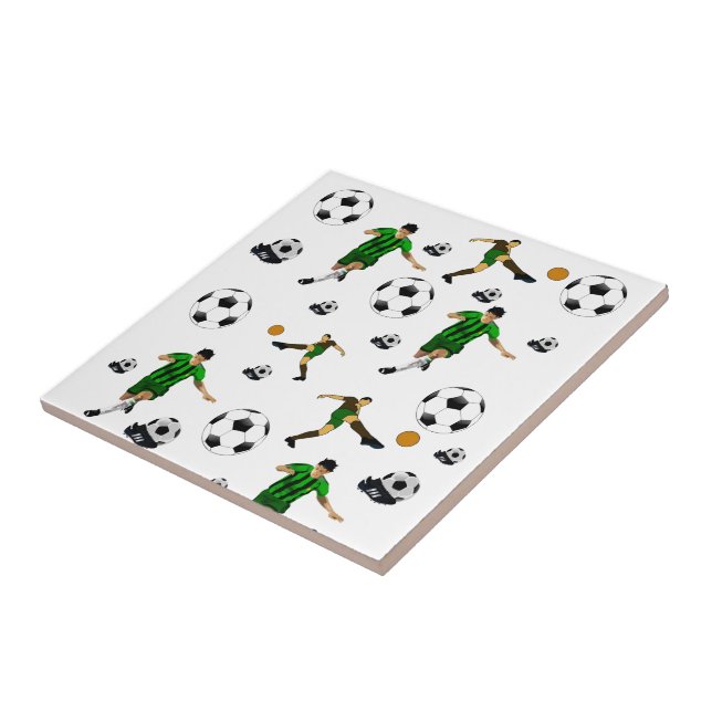 Azulejo Fútbol de mosaico cerámico (Lado)