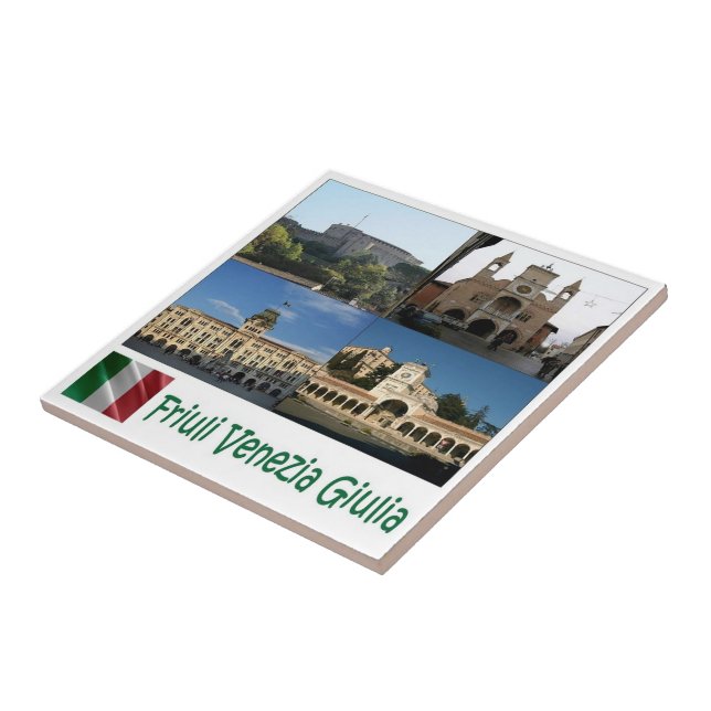 Azulejo FVG003 FRIULI VENEZIA GIULIA, Italia, (Lado)