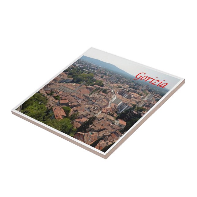 Azulejo FVG006 GORIZIA, Panorama, Italia, (Lado)